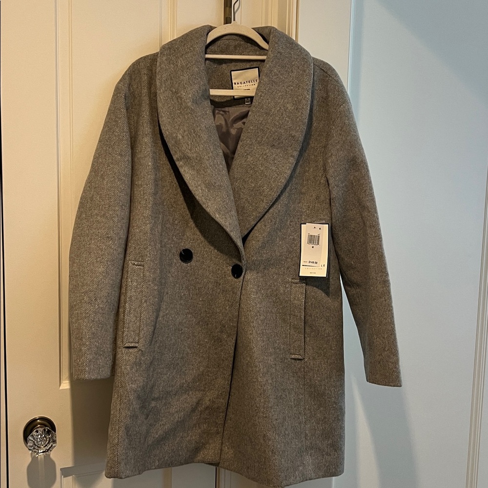 Bagatelle collection Charcoal Double-Breasted Coat